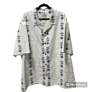 Royal Hawaiian Creations 100% Cotton Blue Honu Aloha Shirt w/ Pocket-Size 4XL